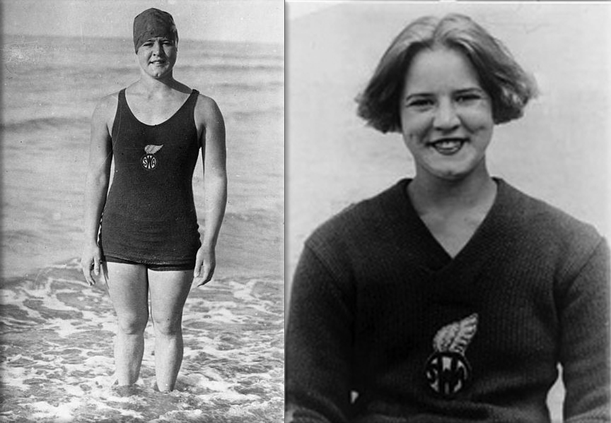 Gertrude Ederle becomes the first woman to swim across the English Channel