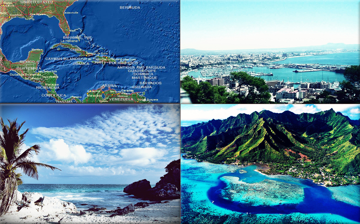 Jamaica: Caribbean Satellite Map ● Montego Bay Jamaica ● Jamaica beaches ● Jamaica island