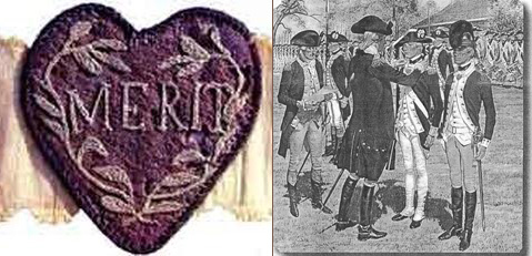 George Washington orders the creation of the Badge of Military Merit to honor soldiers wounded in battle. It is later renamed to the more poetic Purple Heart