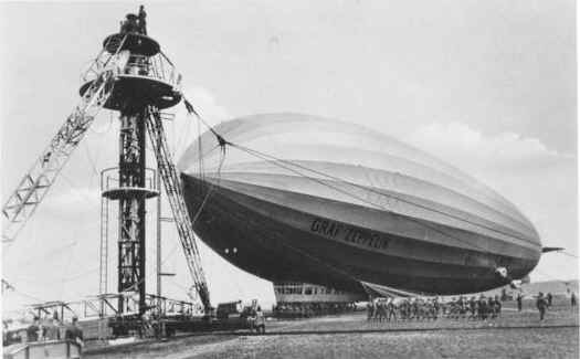 German airship Graf Zeppelin completes its first trans-Atlantic flight, landing at Lakehurst, New Jersey