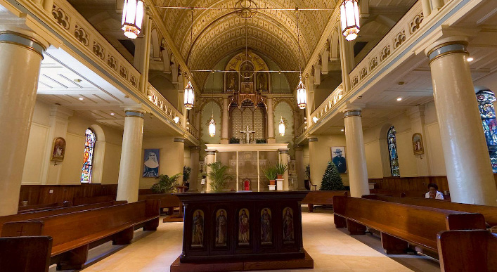 The Cathedral of Our Lady of Peace in Honolulu, Hawaii is dedicated. Now the cathedral of the Roman Catholic Diocese of Honolulu, it is the oldest Roman Catholic cathedral in continuous use in the United States