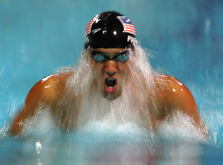 American swimmer Michael Phelps becomes the first person to win eight gold medals in one Olympic Games