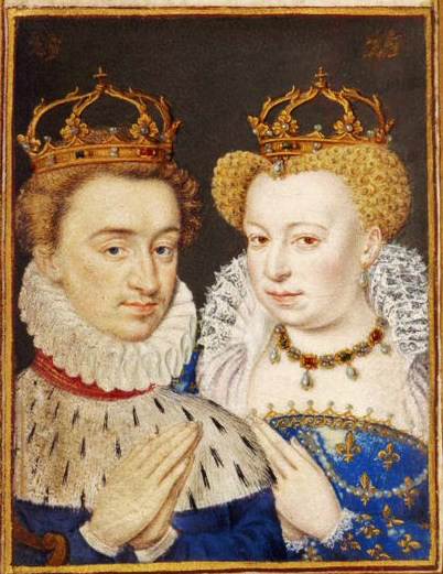 Marriage in Paris of the future Huguenot King Henry IV of Navarre to Marguerite de Valois, in a supposed attempt to reconcile Protestants and Catholics