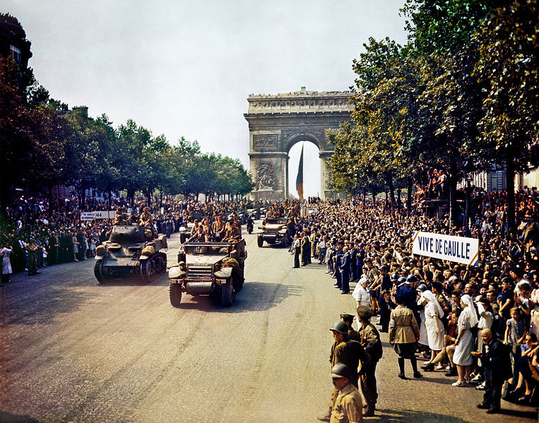 World War II: Liberation of Paris; Paris rises against German occupation with the help of Allied troops