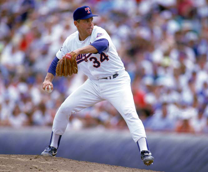 Nolan Ryan strikes out Rickey Henderson to become the first Major League Baseball pitcher to record 5,000 strikeouts on August 22nd, 1989