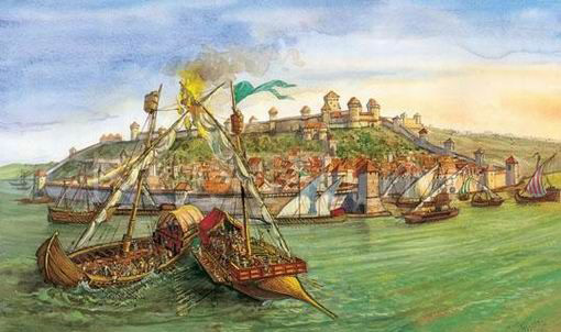Ottoman Turks capture Nándorfehérvár, now known as Belgrade