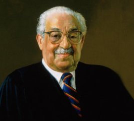 Thurgood Marshall is confirmed as the first African American Justice of the Supreme Court of the United States