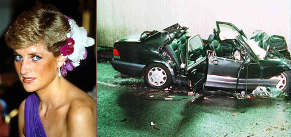 Diana, Princess of Wales, her companion Dodi Al-Fayed and driver Henri Paul die in a car crash in Paris