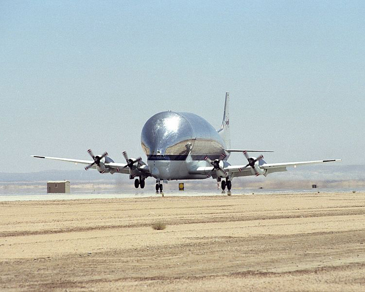 Aero Spacelines Super Guppy aircraft makes its first flight