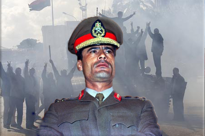 Libyan leader Muammar Gaddafi is overthrown after the National Transitional Council forces take control of Bab al-Azizia compound during the 2011 Libyan civil war