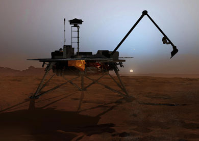 Viking program: The American Viking 2 spacecraft lands at Utopia Planitia on Mars