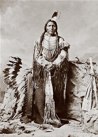 American Indian Wars: Oglala Sioux chief Crazy Horse is bayoneted by a United States soldier after resisting confinement in a guardhouse at Fort Robinson in Nebraska