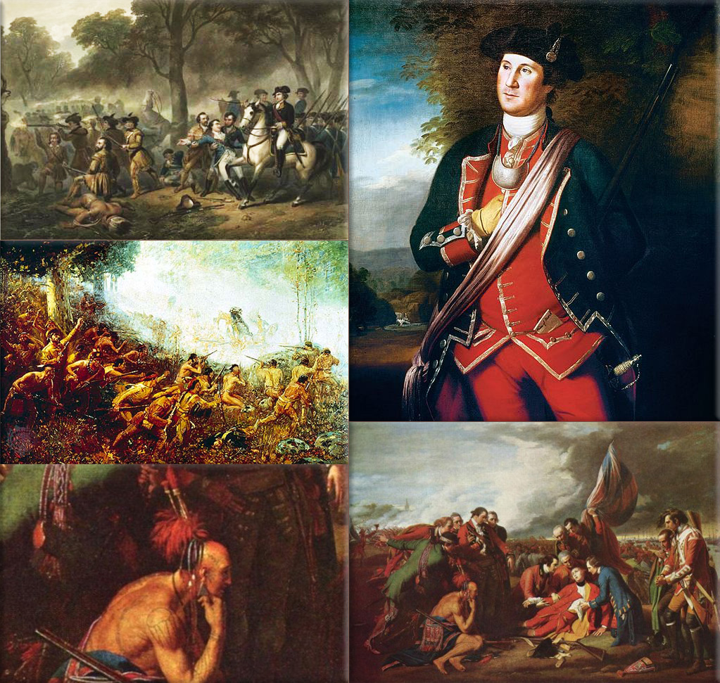 French and Indian War Collage: (1754–1763) is the name for the North American theater of the Seven Years' War