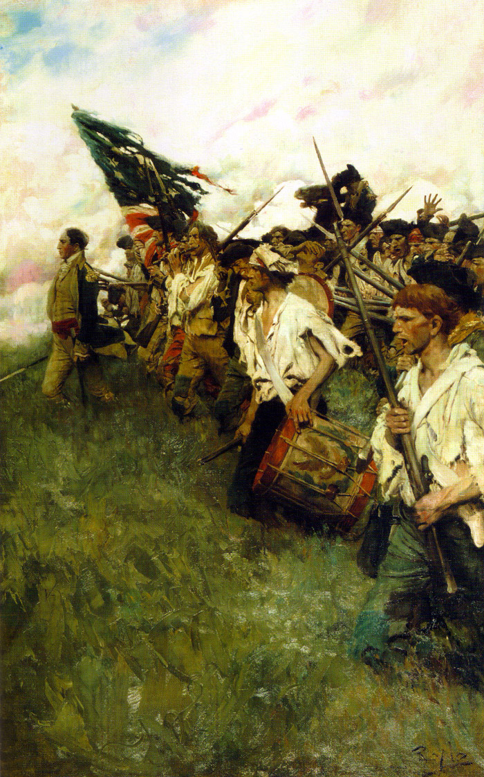 American Revolutionary War: Battle of Brandywine; British celebrate a major victory in Chester County, Pennsylvania