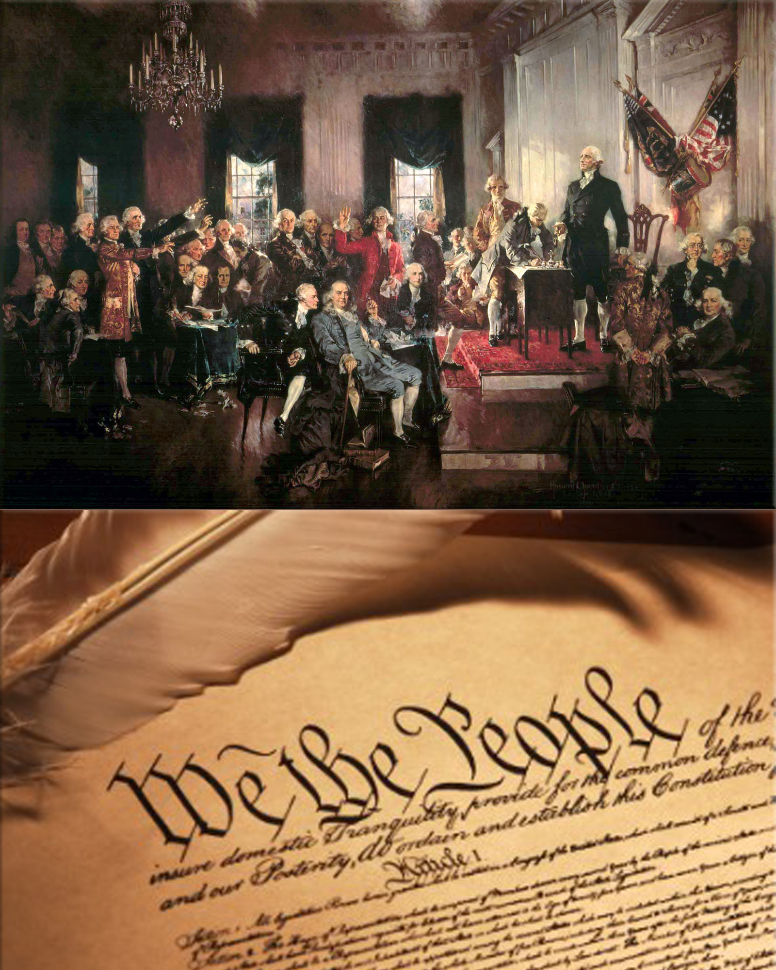 United States Constitution is signed in Philadelphia, Pennsylvania