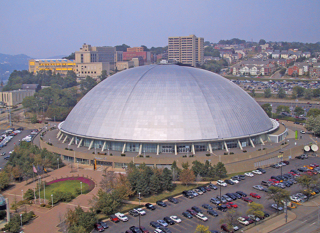 The world's first retractable-dome stadium, the Civic Arena, opens in Pittsburgh
