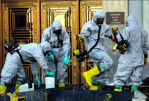 2001 anthrax attacks: First mailing of anthrax letters from Trenton, New Jersey