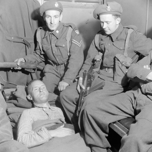 Post World War II: Lord Haw Haw (William Joyce) is sentenced to death in London