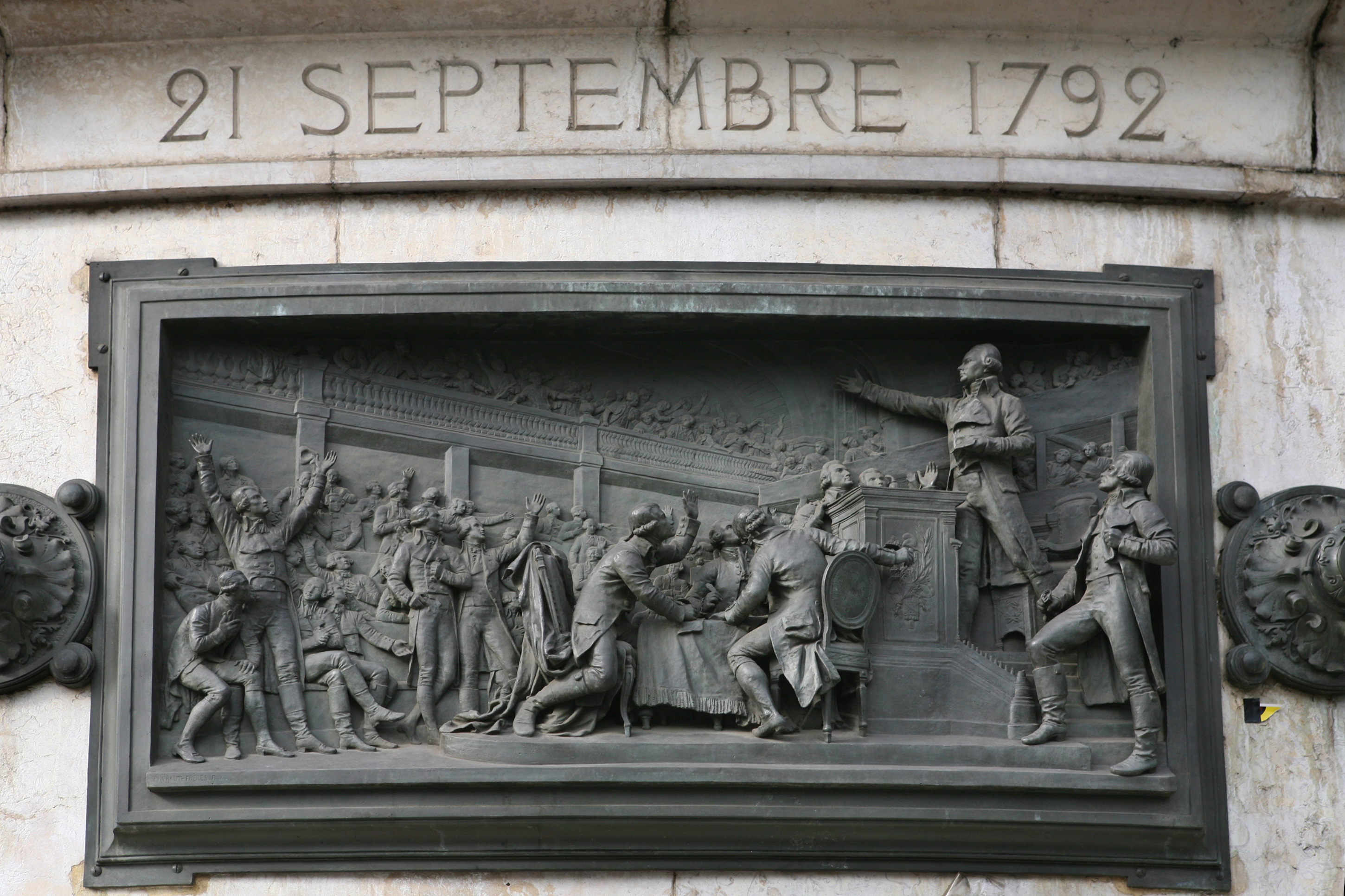 French Revolution: The National Convention declares France a republic and abolishes the monarchy