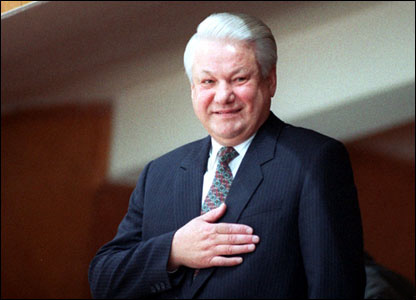 Russian constitutional crisis of 1993: Russian President Boris Yeltsin suspends parliament and scraps the then-functioning constitution