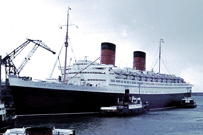 Ocean liner Queen Elizabeth launched in Glasgow