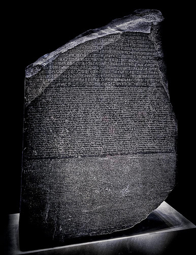 The Rosetta Stone is found in the Egyptian village of Rosetta by French Captain Pierre-François Bouchard during Napoleon's Egyptian Campaign