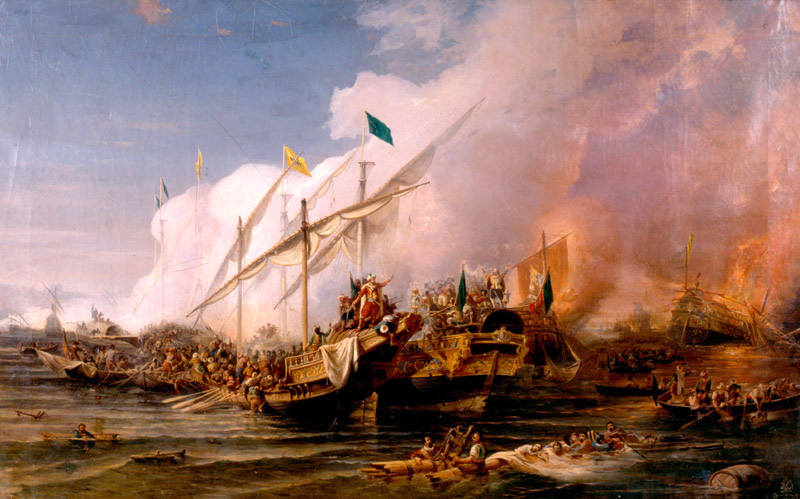 Ottoman–Venetian War: Battle of Preveza; Ottoman Navy scores a decisive victory over a Holy League fleet