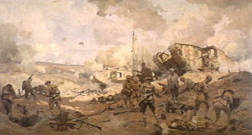 World War I: Battle of St. Quentin Canal; The Hindenburg Line is broken by Allied forces. Bulgaria signs an armistice