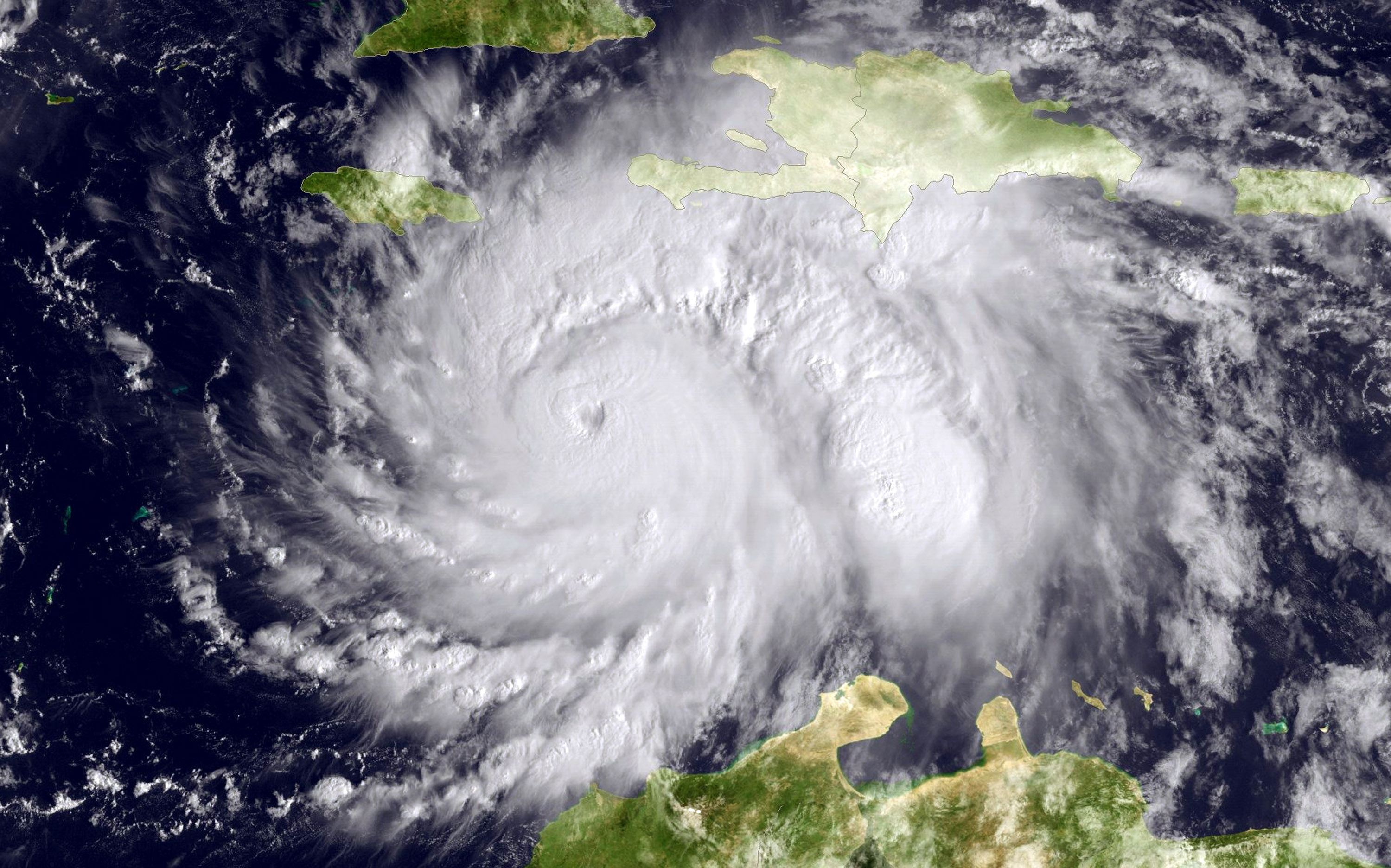 Hurricane Matthew became a Category 5 hurricane, making it the strongest hurricane to form in the Caribbean Sea