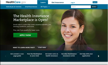 Provisions of the Patient Protection and Affordable Care Act (Healthcare.gov) website launched