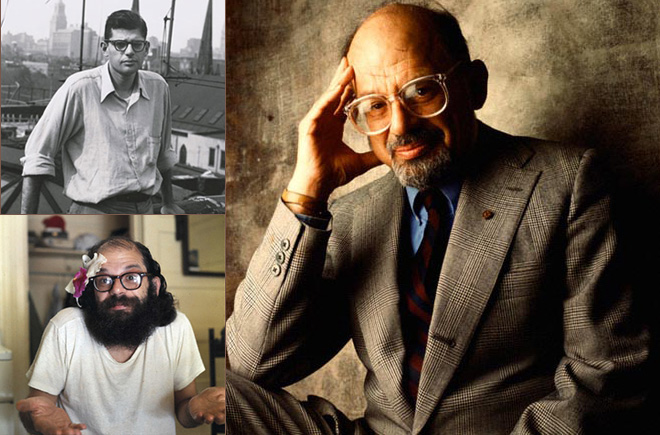 American poet Allen Ginsberg performs his poem Howl for the first time at the Six Gallery in San Francisco