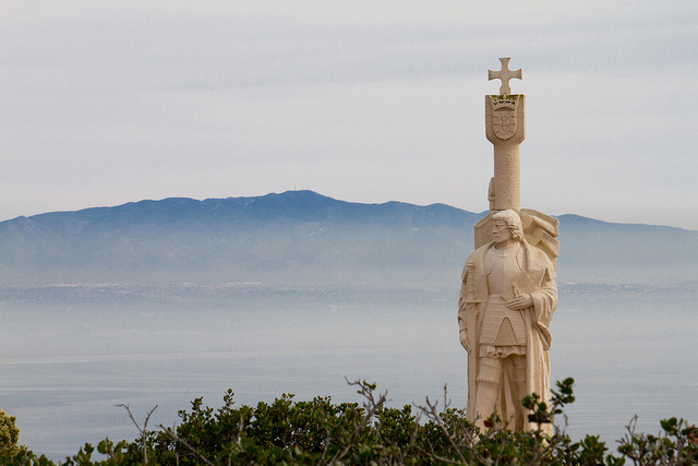 Explorer Cabrillo discovers Santa Catalina Island off the California coast