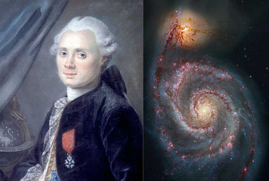 Whirlpool Galaxy is discovered by Charles Messier