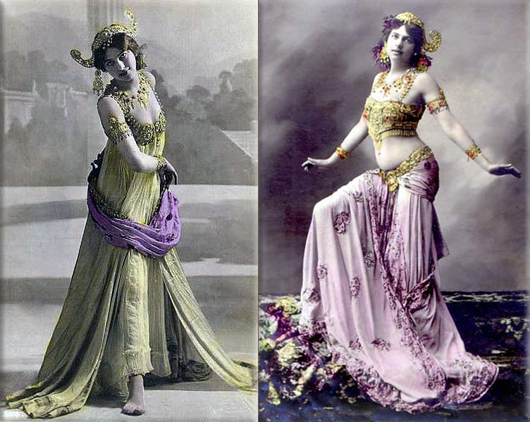 Mata Hari on a 1906 postcard