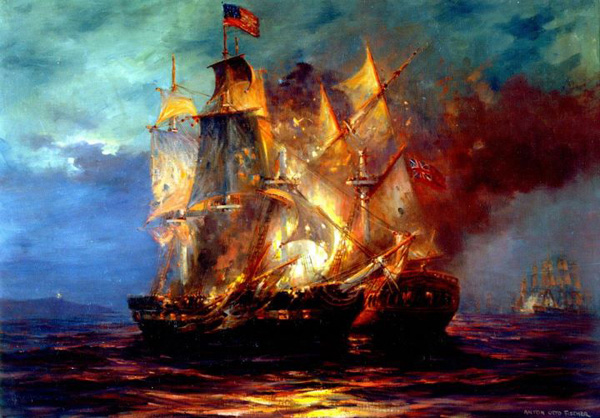 American Revolutionary War: Burning of Falmouth (now Portland, Maine) prompts the Continental Congress to establish the Continental Navy