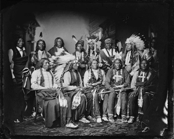 Manifest Destiny: Medicine Lodge Treaty; near Medicine Lodge, Kansas a landmark treaty is signed by southern Great Plains Indian leaders