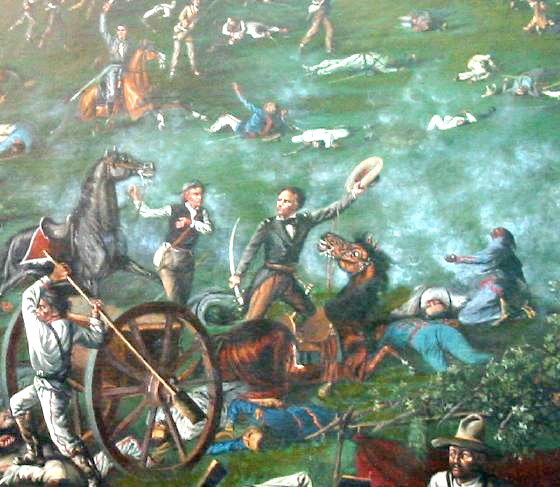Sam Houston at the Battle of San Jacinto