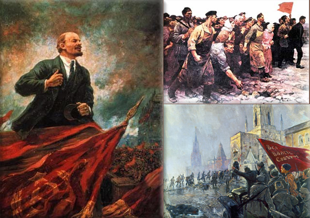 Russian Revolution Collage