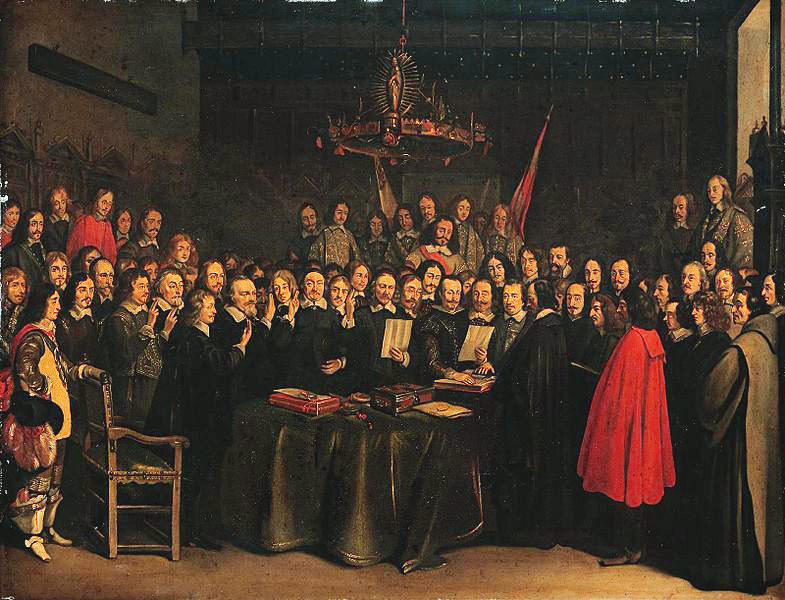 Peace of Westphalia is signed, marking the end of the Thirty Years' War