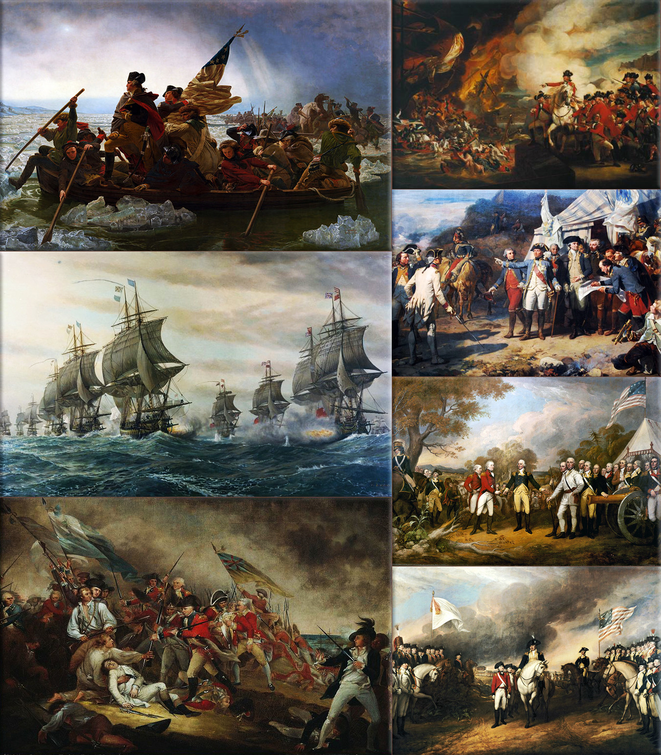 American Revolutionary War Collage