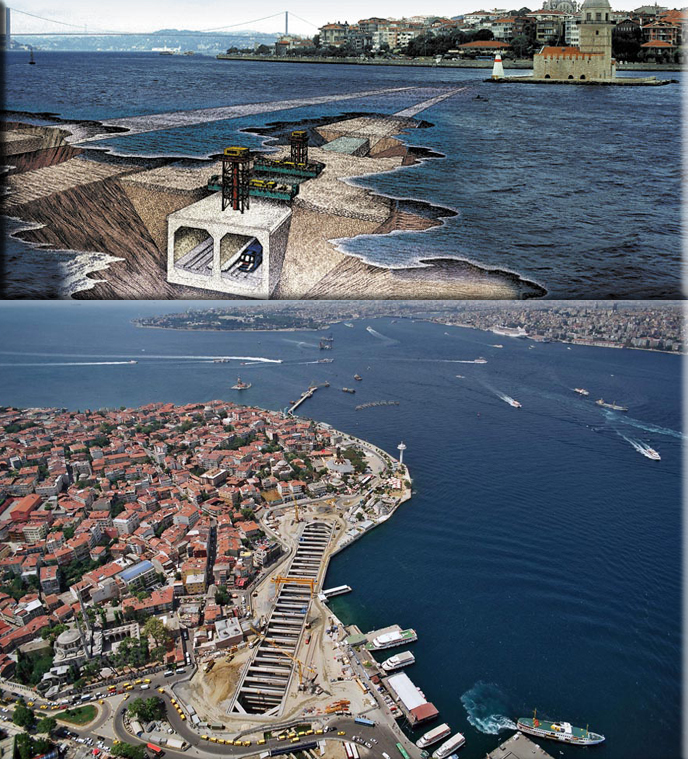 Turkey opens a sea tunnel connecting Europe and Asia across the Bosphorus Strait in Istanbul