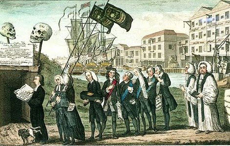 British Parliament enacts the Stamp Act on the 13 colonies in order to help pay for British military operations in North America