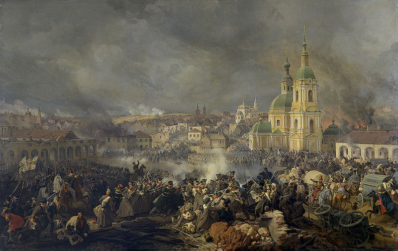 Napoleonic Wars: Battle of Vyazma; Napoleon's armies are defeated