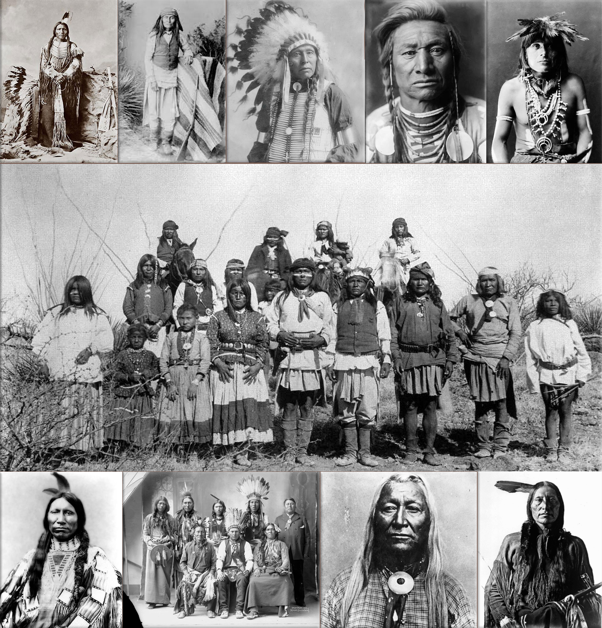 American Indians collage
