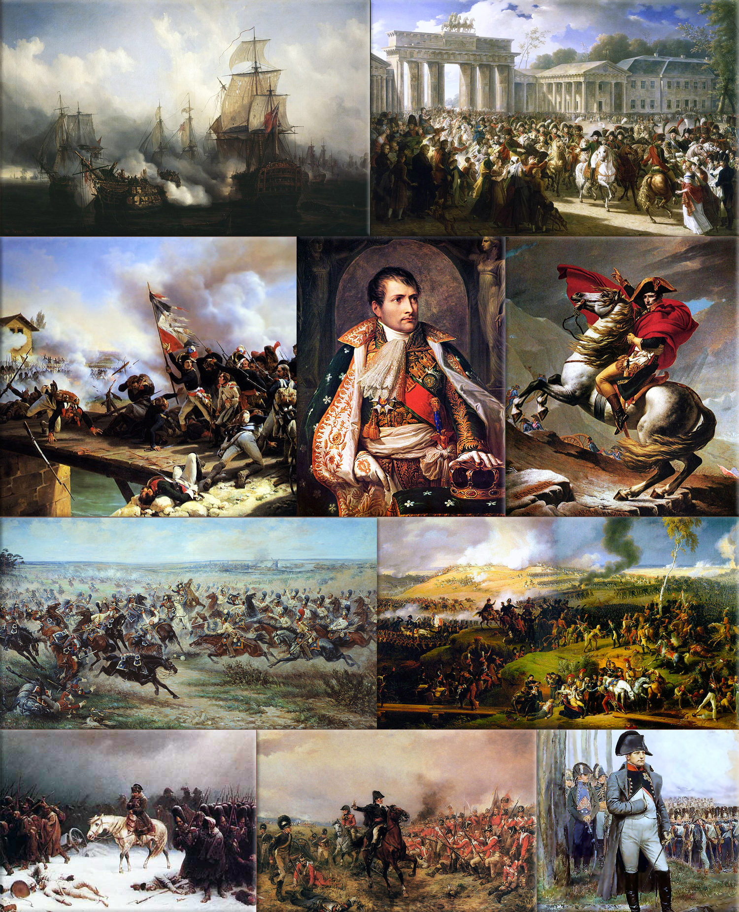 Napoleonic Wars: (1803–15) were a series of wars declared against Napoleon's French Empire by opposing coalitions