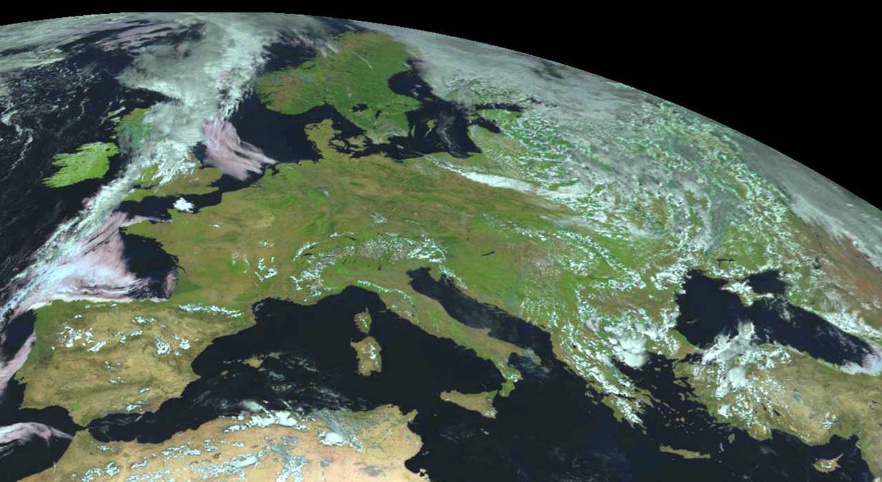 Western Europe Satellite, credit NASA
