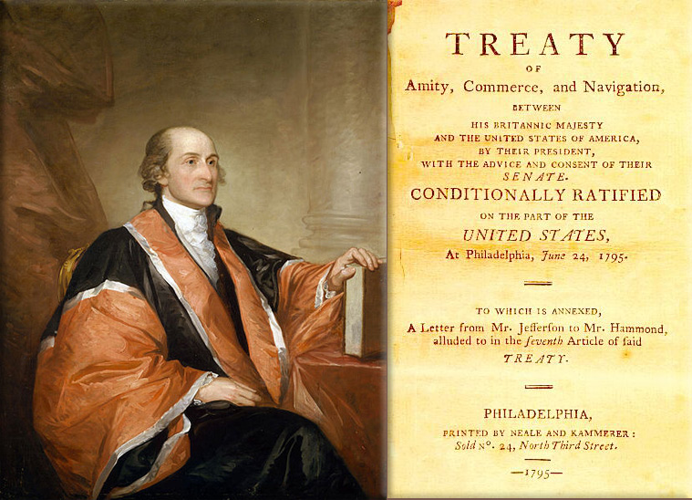 The United States and the Kingdom of Great Britain sign Jay's Treaty, which attempts to resolve some of the lingering problems left over from the American Revolutionary War
