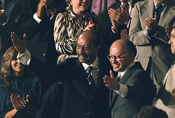  Egyptian President Anwar Sadat becomes the first Arab leader to officially visit Israel, when he meets Israeli prime minister Menachem Begin and speaks before the Knesset in Jerusalem, seeking a permanent peace settlement