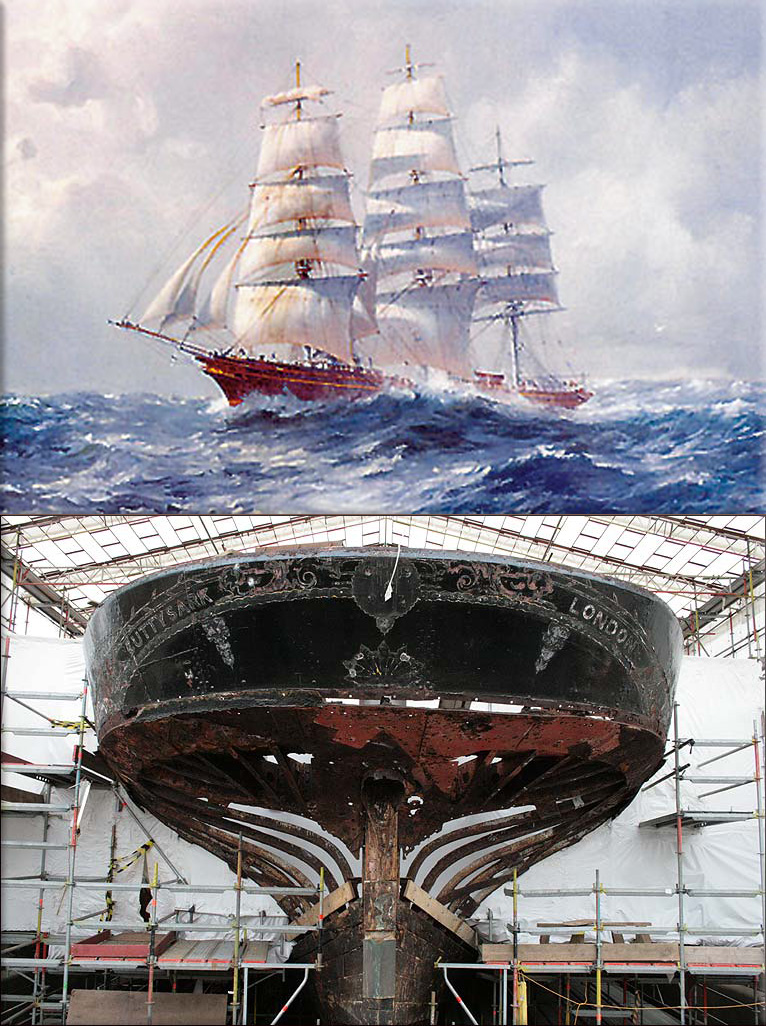 In Dumbarton, Scotland, the clipper Cutty Sark is launched - one of the last clippers ever built, and the only one still surviving today