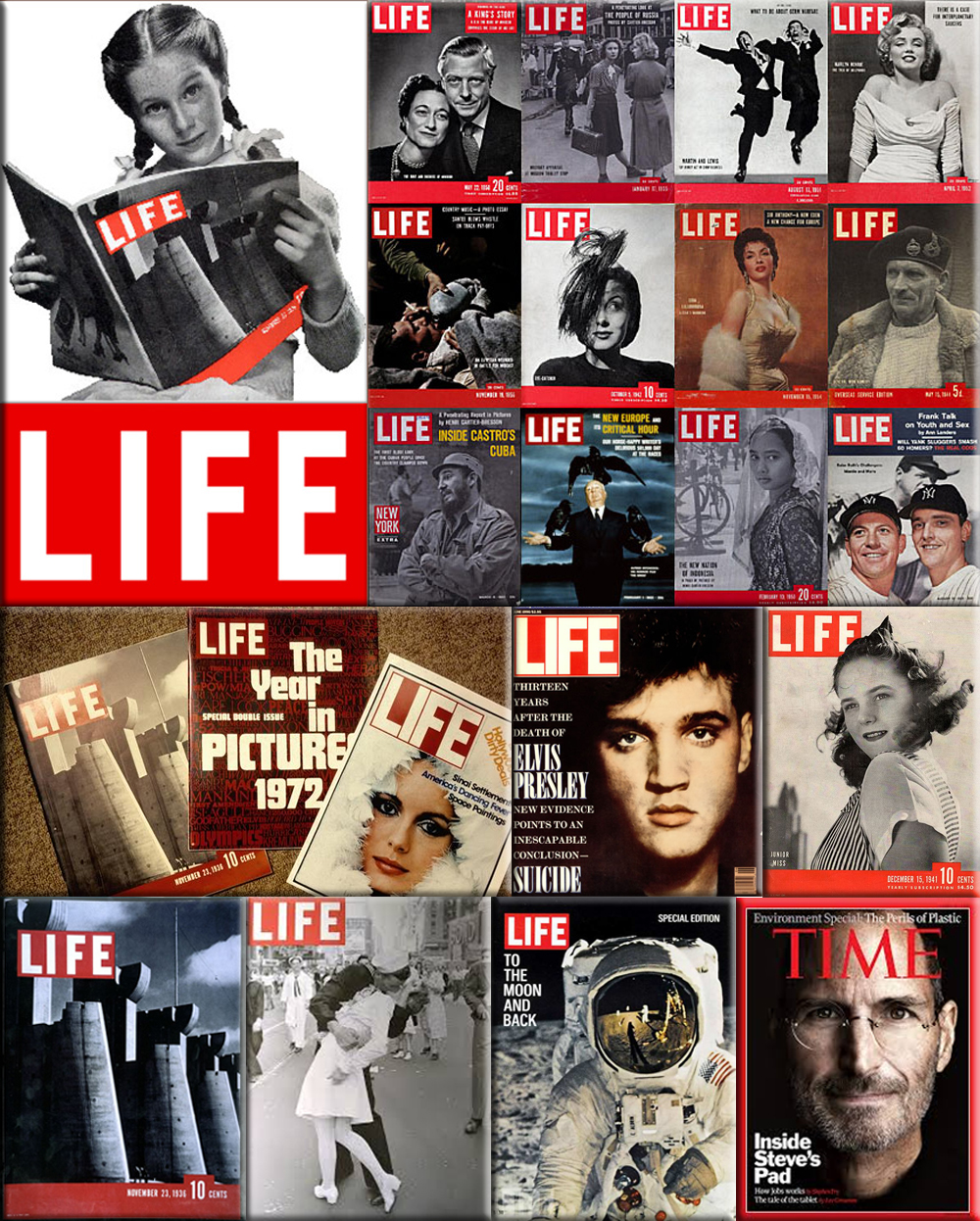 Life magazine is reborn as a photo magazine and enjoys instant success